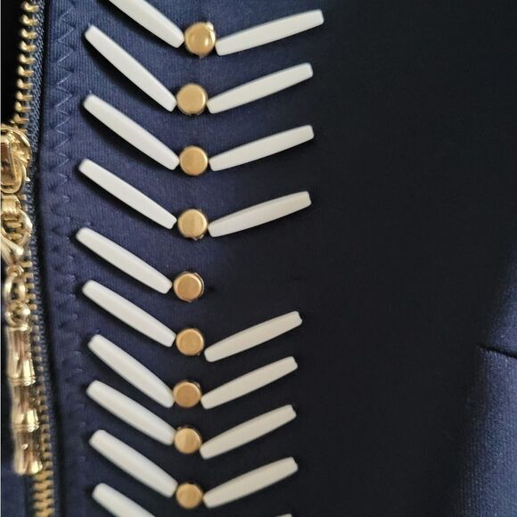 SALE🌷Lilly Pulitzer Embellished Blue and White Sheath Mini Dress size XXS - Picture 5 of 12